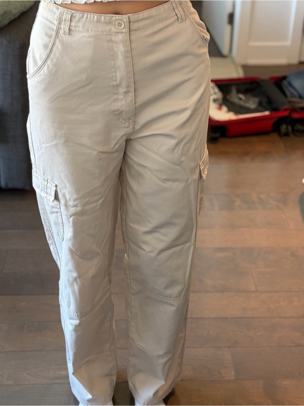 No Boundaries Beige Cargo Pants for Men/Women